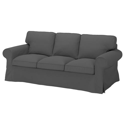 EKTORP, 3-seat sofa cover, Hallarp grey