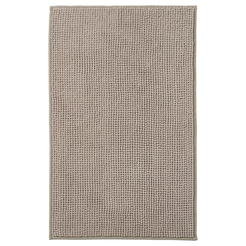 TOFTBO, bath mat, dark beige, 50x80 cm