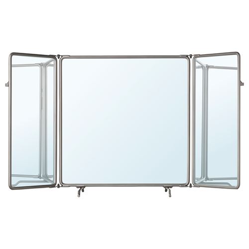 SYNNERBY, mirror, grey, 90x48 cm