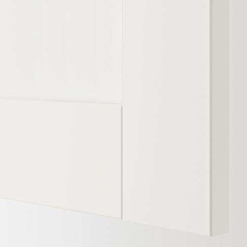 ENHET, duvar dolabı, beyaz-dekoratif beyaz, 40x15x75 cm