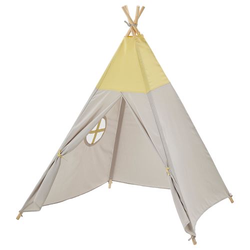 HÖVLIG, çadır, gri-sarı, 120 cm