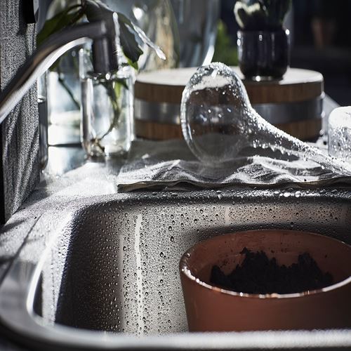 GRILLSKAR, lavabo dolabı, paslanmaz çelik, 172x61 cm