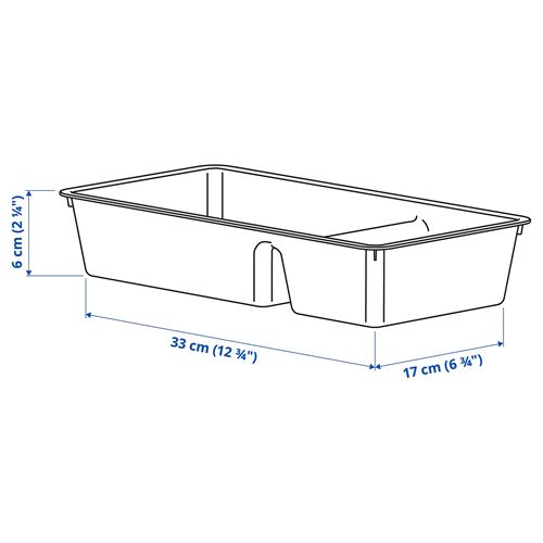 BILLINGEN, bölmeli kutu, beyaz, 33x17 cm