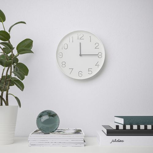 TROMMA beyaz 25 cm duvar saati IKEA TROMMA beyaz 25 cm duvar saati IKEA