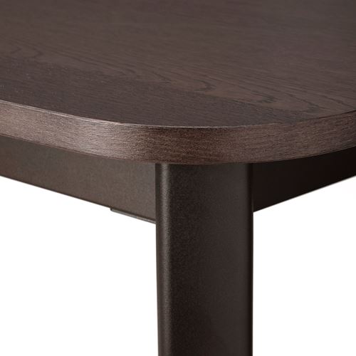 STRANDTORP/ODGER, yemek masası takımı, kahverengi-antrasit, 6 sandalyeli