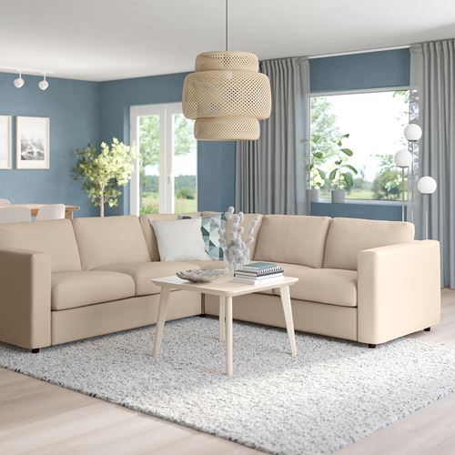 VIMLE Hallarp beige 4-seat corner sofa | IKEA