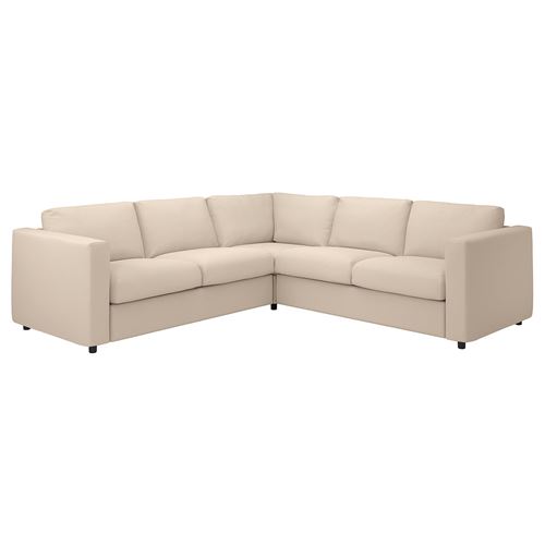 VIMLE, 4-seat corner sofa, Hallarp beige