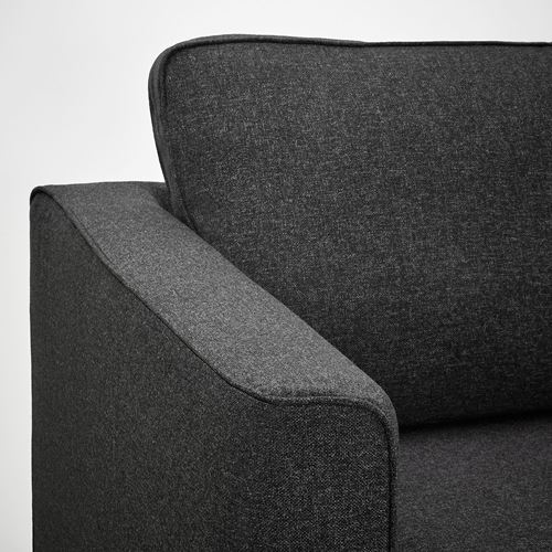 PARUP, 2-seat sofa and chaise longue, gunnared dark grey