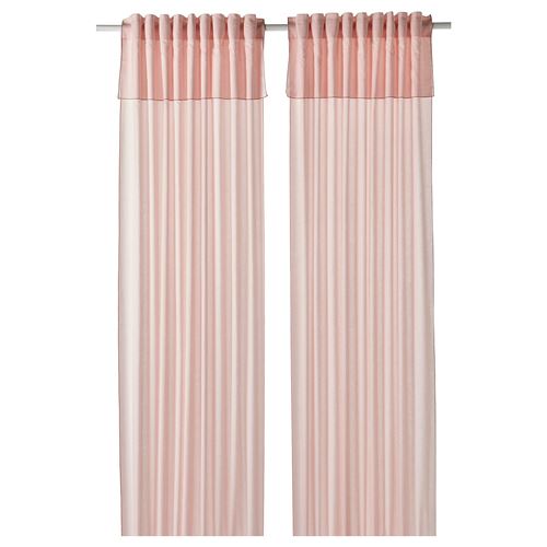 MOALISA pink 145x300 cm background curtain, 1 pair | IKEA