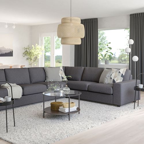 VIMLE gunnared medium grey 5seat corner sofa IKEA