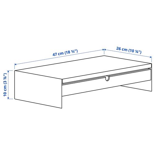 TROTTEN/LANGFJALL, masa, sandalye ve dolap kombinasyonu, beyaz-gri