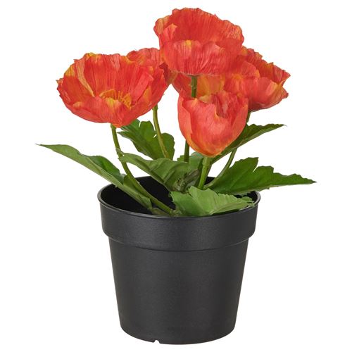 FEJKA, artificial plant, poppy, 9 cm