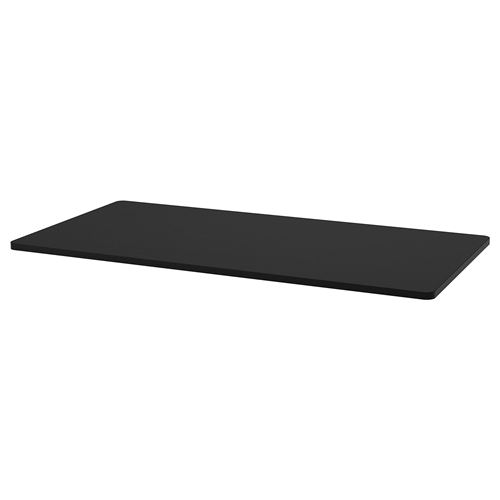 IDASEN, çalışma masası tablası, siyah, 140x70 cm