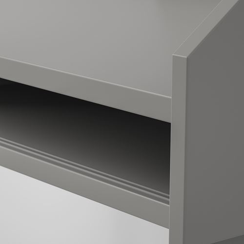 HAUGA, desk, grey, 100x84 cm