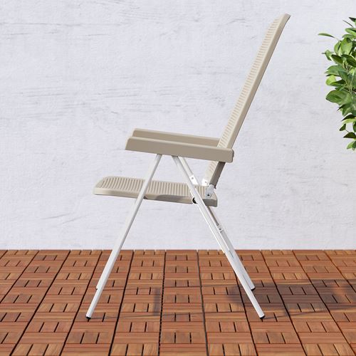 TORPARÖ, ayarlanabilir sandalye, beyaz-bej