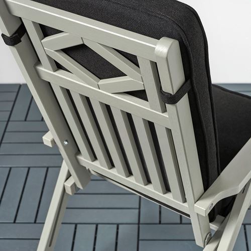JARPÖN/DUVHOLMEN, sandalye minderi, antrasit, 116x45 cm