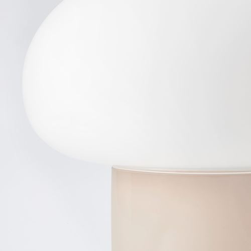 DEJSA, masa lambası, bej-beyaz, 28 cm