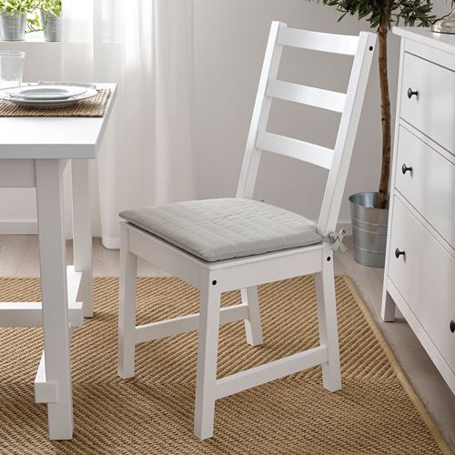 NORDVIKEN, chair pad, beige, 44/40x43x4 cm
