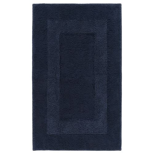 RÖDVATTEN, bath mat, dark blue, 50x80 cm