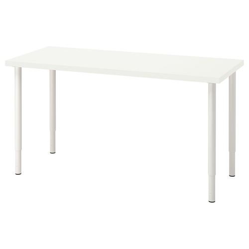 LAGKAPTEN/OLOV, çalışma masası, beyaz, 140x60 cm