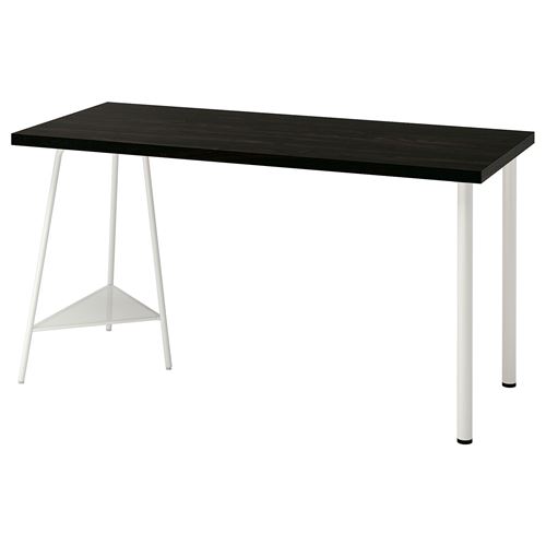 LAGKAPTEN/TILLSLAG, çalışma masası, venge-beyaz, 140x60 cm