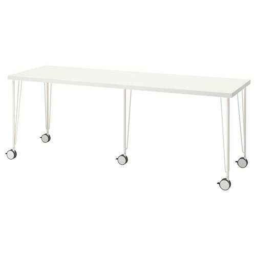 LAGKAPTEN/KRILLE, çalışma masası, beyaz, 200x60 cm