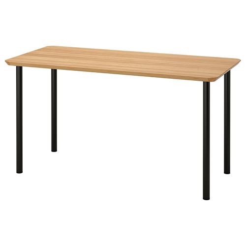 ANFALLARE/ADILS, çalışma masası, bambu-siyah, 140x65 cm