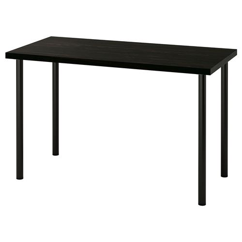 LAGKAPTEN/ADILS, çalışma masası, venge-siyah, 120x60 cm