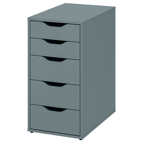 ALEX, storage unit, grey-turquoise, 36x70 cm