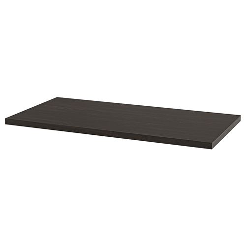 LAGKAPTEN/ADILS, çalışma masası, venge-siyah, 120x60 cm