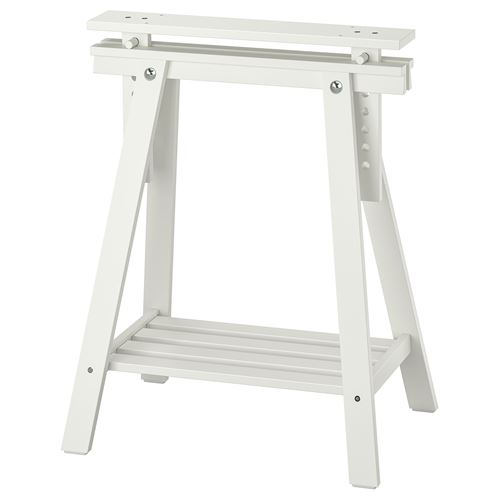 MALSKYTT/MITTBACK, çalışma masası, huş-beyaz, 140x60 cm