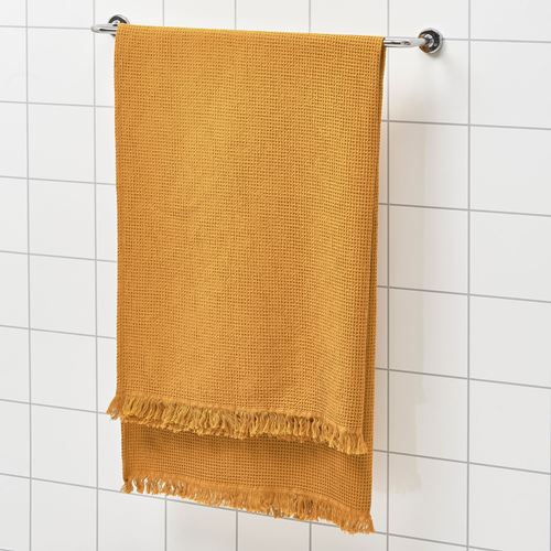 VALLASAN, banyo havlusu, koyu sarı, 100x150 cm