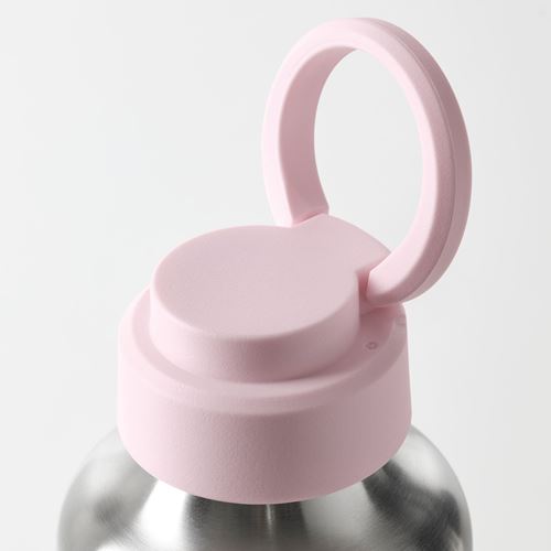 ENKELSPARIG, bottle, stainless steel/pink, 0.5 l