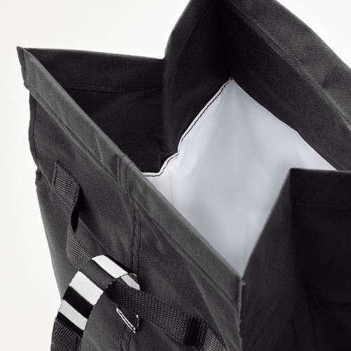 FRAMTUNG, lunch bag, black, 22x17x35 cm