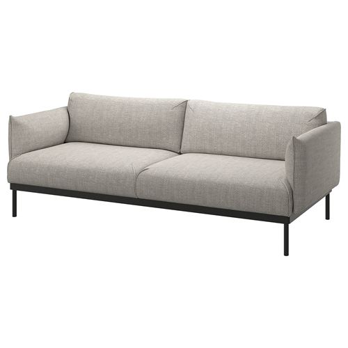 APPLARYD, 3-seat sofa, lejde light grey