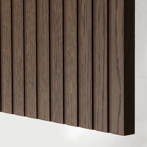 BJÖRKÖVIKEN, drawer front, oak veneer-brown, 60x26 cm