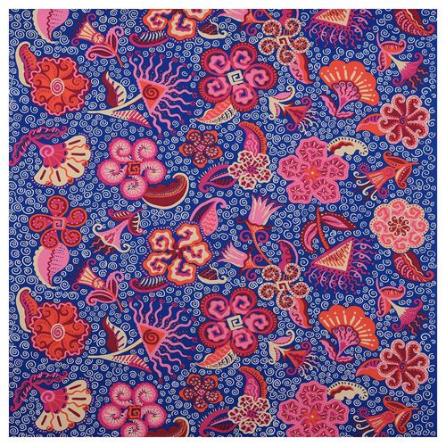 KARISMATISK, kesilmiş kumaş, çeşitli motifler pembe-mavi, 150x300 cm