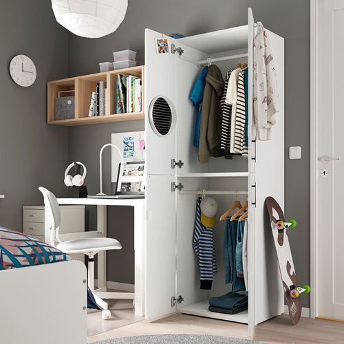 SMASTAD white/grey 60x42x181 cm wardrobe | IKEA