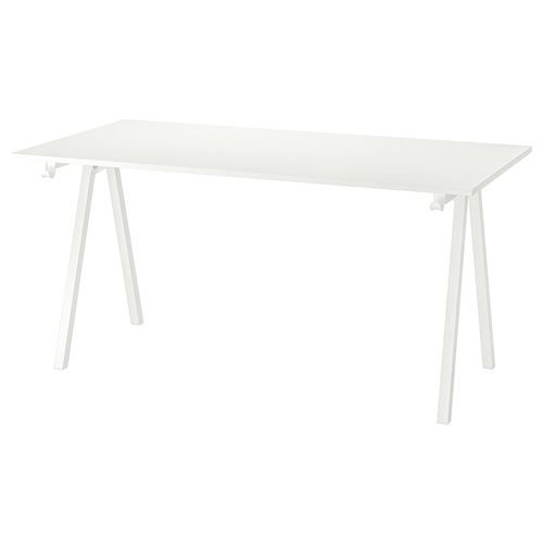 TROTTEN, masa tablası, beyaz, 160x80 cm