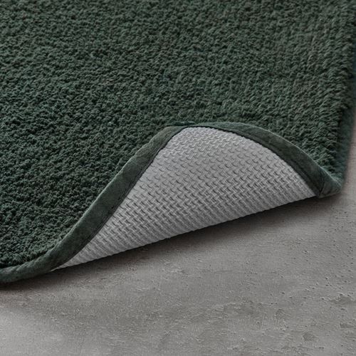 SÖDERSJÖN, bath mat, dark green, 50x80 cm
