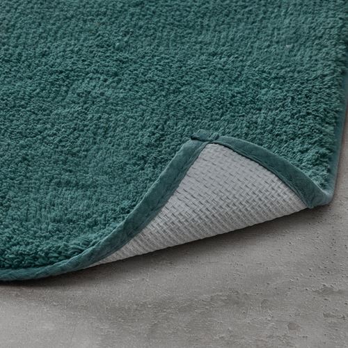 SÖDERSJÖN, bath mat, grey-turquoise, 50x80 cm