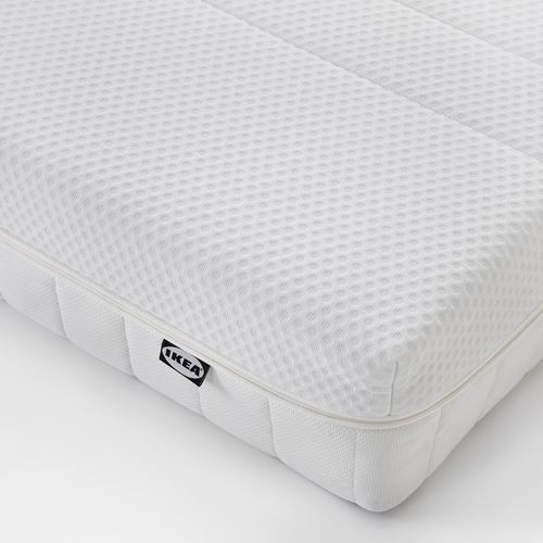 AKREHAMN, tek kişilik yatak, beyaz, 90x200 cm