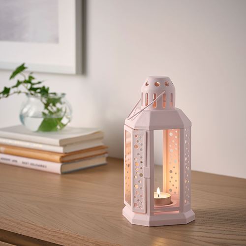 pink ikea lantern