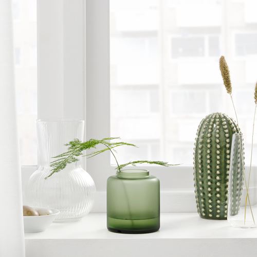 KONSTFULL, vazo, yeşil, 10 cm