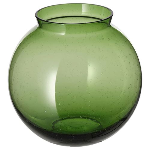 KONSTFULL, vazo, yeşil, 19 cm