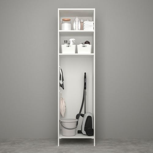 ENHET white/grey 60x62x210 cm high bathroom cabinet | IKEA