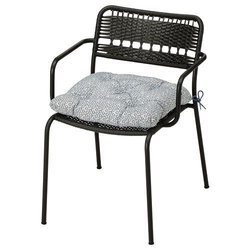KLÖSAN, sandalye minderi, mavi, 44x44 cm
