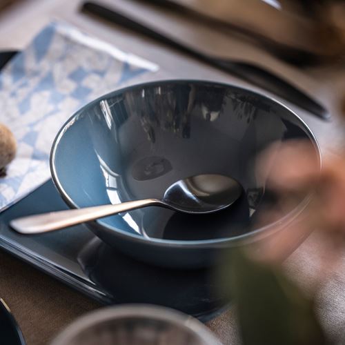 FARGKLAR, bowl set, dark turquoise, 16 cm