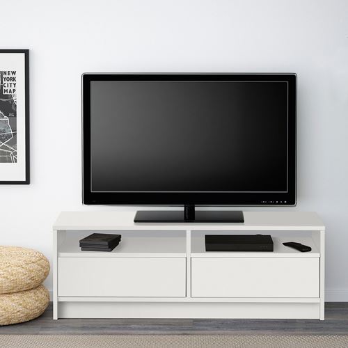 BENNO, tv sehpası, beyaz, 120x39x42 cm