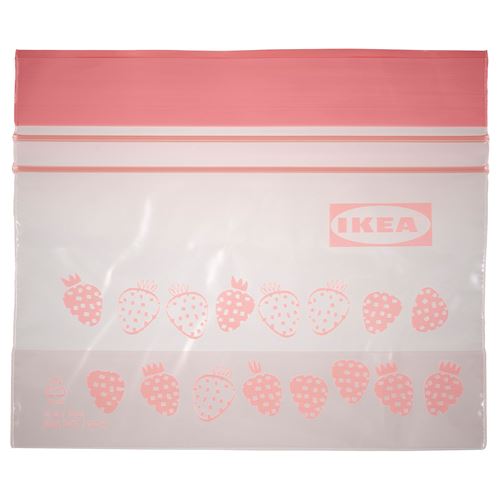 ISTAD, resealable bag, light pink, 0.3 l